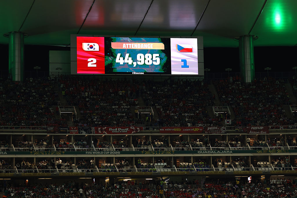 FIFA's official attendance for the game was 44,985