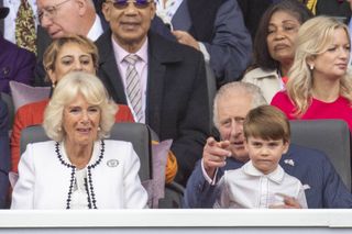 Queen Camilla, King Charles and Prince Louis