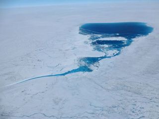 A supraficial lake on the Greenland ice sheet