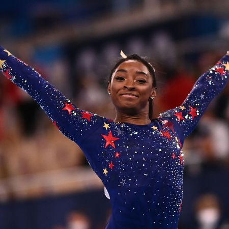 topshot usas simone biles reacts after competing in the artistic gymnastics balance beam event of the womens qualification during the tokyo 2020 olympic games at the ariake gymnastics centre in tokyo on july 25, 2021 photo by loic venance afp photo by loic venanceafp via getty images