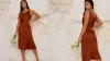 Chi Chi Clothing Petite Satin Slip Cami Midi Bridesmaid Dress