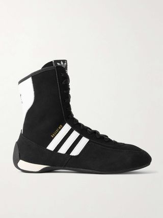 Rasant Mid Leather-Trimmed Suede Sneakers