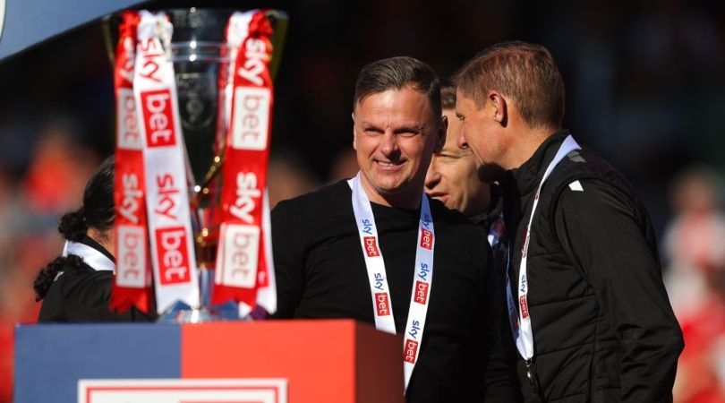 League Two season preview 2023/24 Richie Wellens, manager of Leyton Orient, looks at the EFL League Two trophy during the Sky Bet League Two match between Leyton Orient and Stockport County at The Breyer Group Stadium on April 29, 2023 in London, England. (Photo by James Gill - Danehouse/Getty Images)