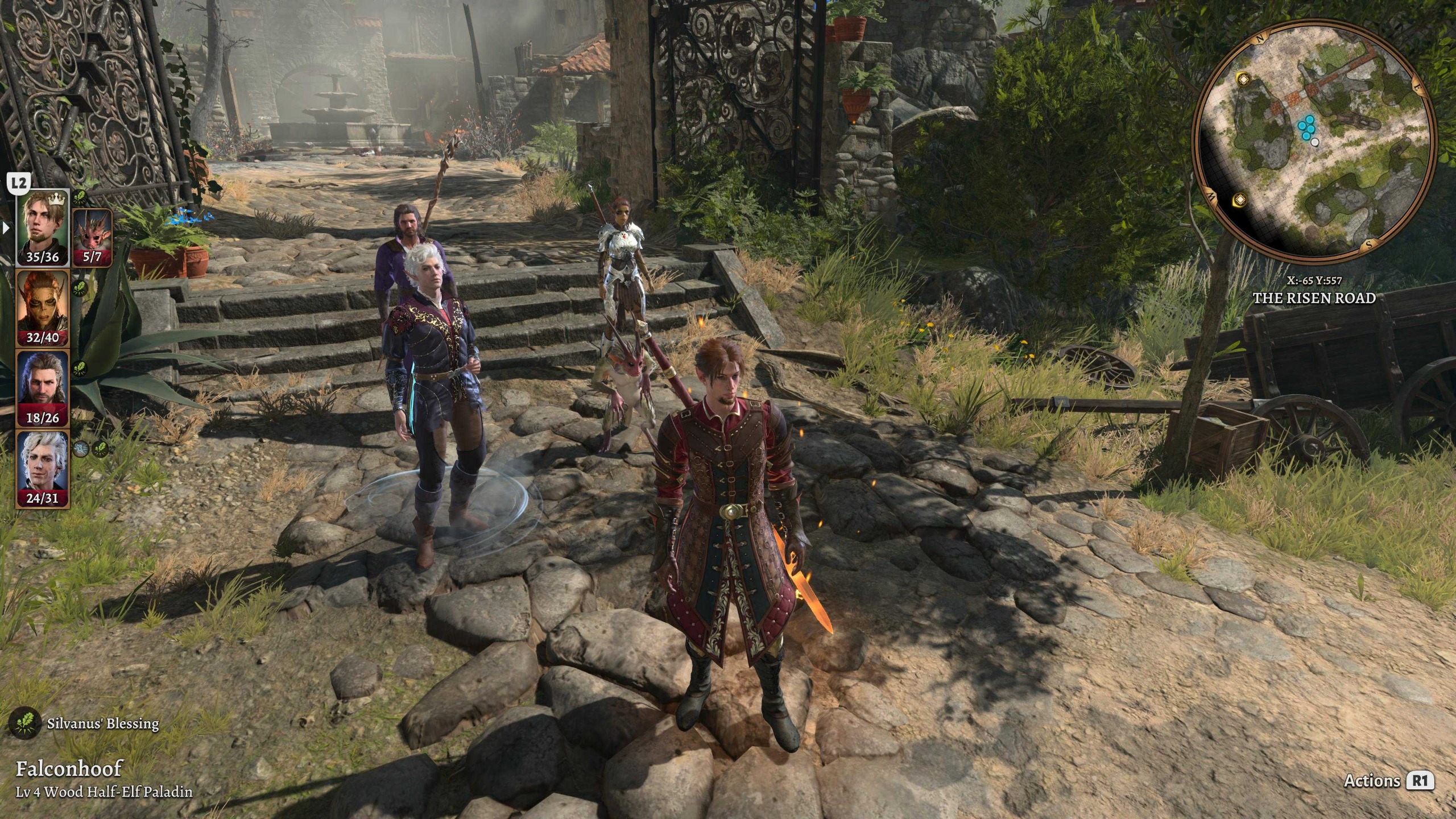 Baldur's Gate 3 screenshot showing in-game action and environments