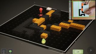 A video game that uses real lego bricks