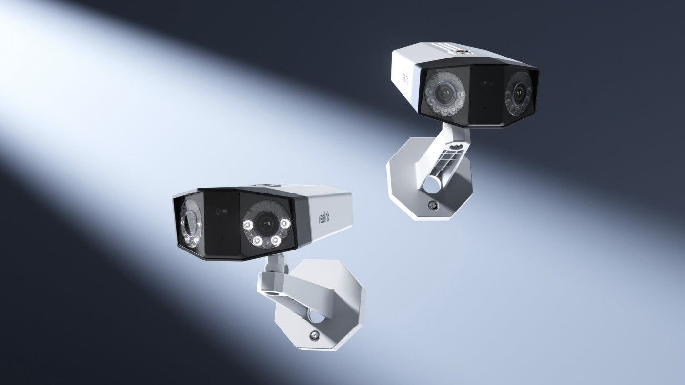 Dual Security Camera This dual-lens home security camera delivers 180° 4K view of your home ...