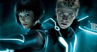 Tron Legacy Olivia Wilde and Garrett Hedlund ready for action