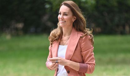 Catherine, Duchess of Cambridge arrives to visit 'The Urban Nature Project' at The Natural History Museum on June 22, 2021 in London, England.