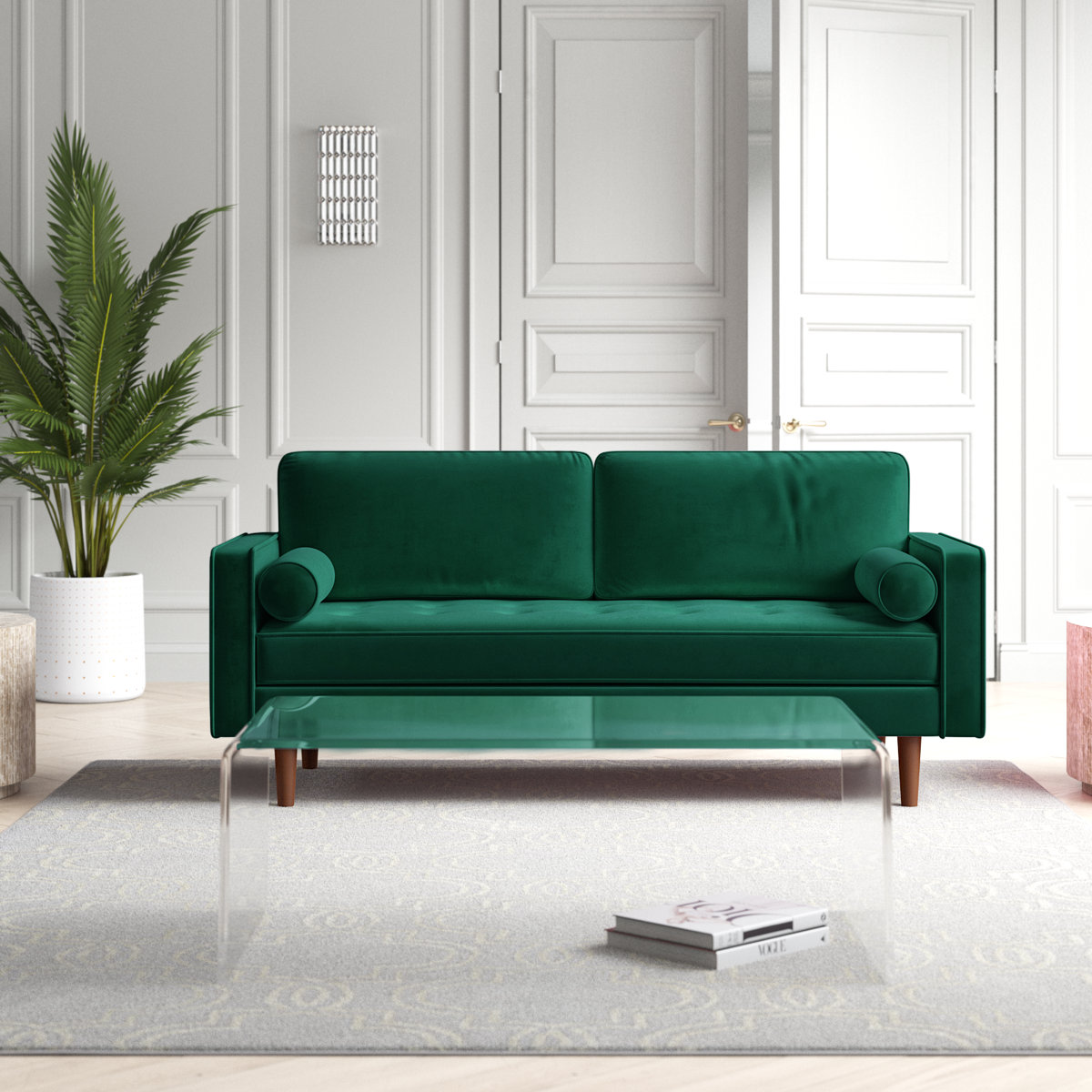 Willa Arlo&amp;trade; Interiors Laurindo 70" Velvet Square Arm Sofa &amp;amp; Reviews | Wayfair