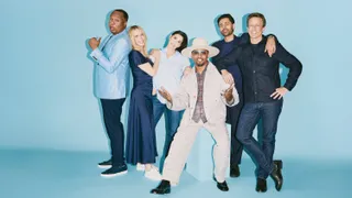 Roy Wood Jr., Chelsea Handler, Sarah Silverman, Jamie Foxx, Hasan Minhaj and Seth Meyers for Off Script with The Hollywood Reporter