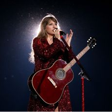 Taylor Swift performs on stage at the opening night of Taylor Swift | The Eras Tour