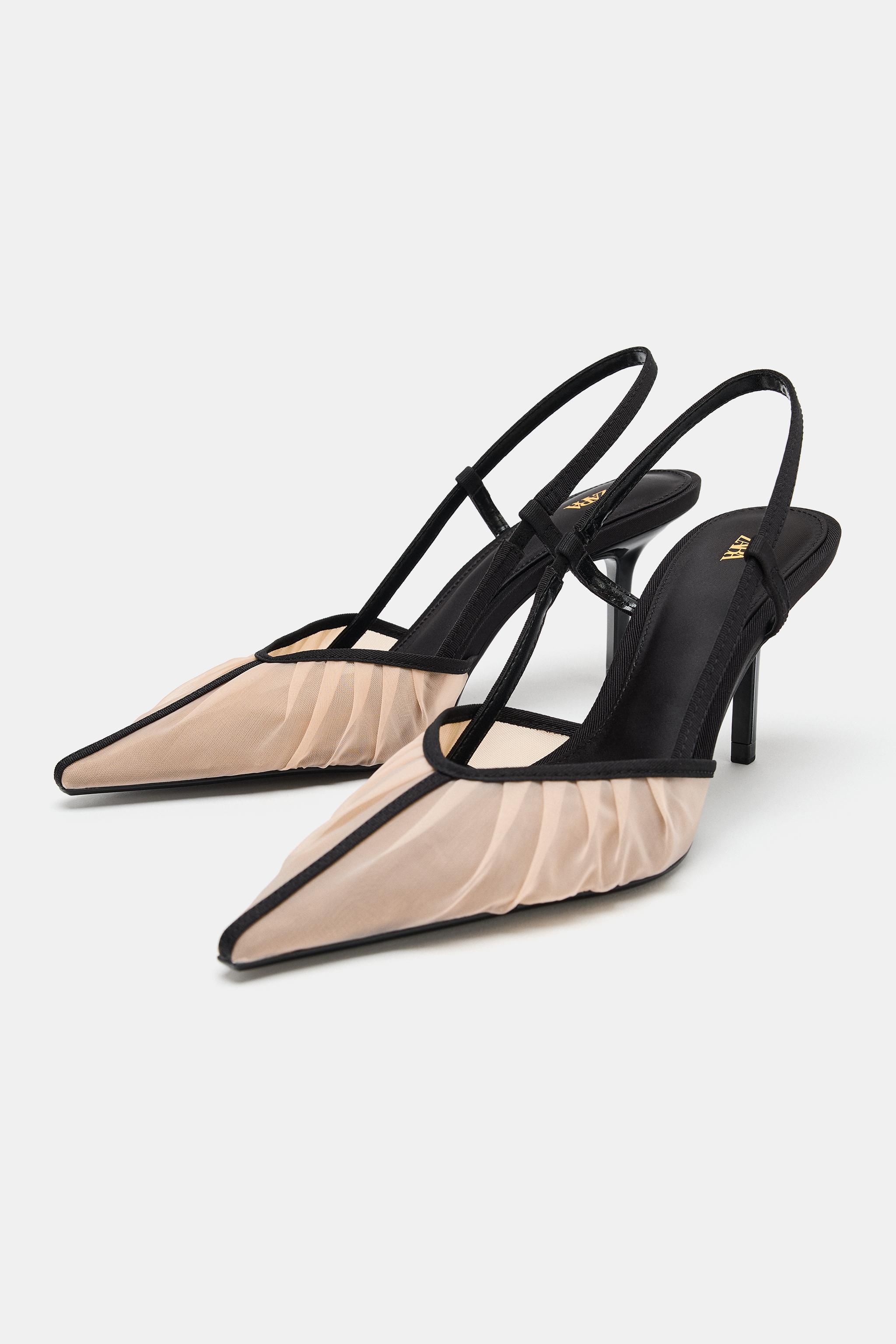Mesh Heeled Shoes - Multicoloured - 2