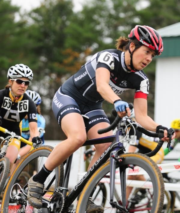 Catherine Sterling (Bikeman) on lap one