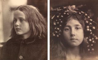2 portraits of young girls
