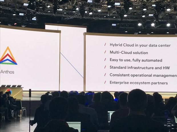 Anthos keynote address screen