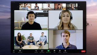 A group of people in a Zoom call