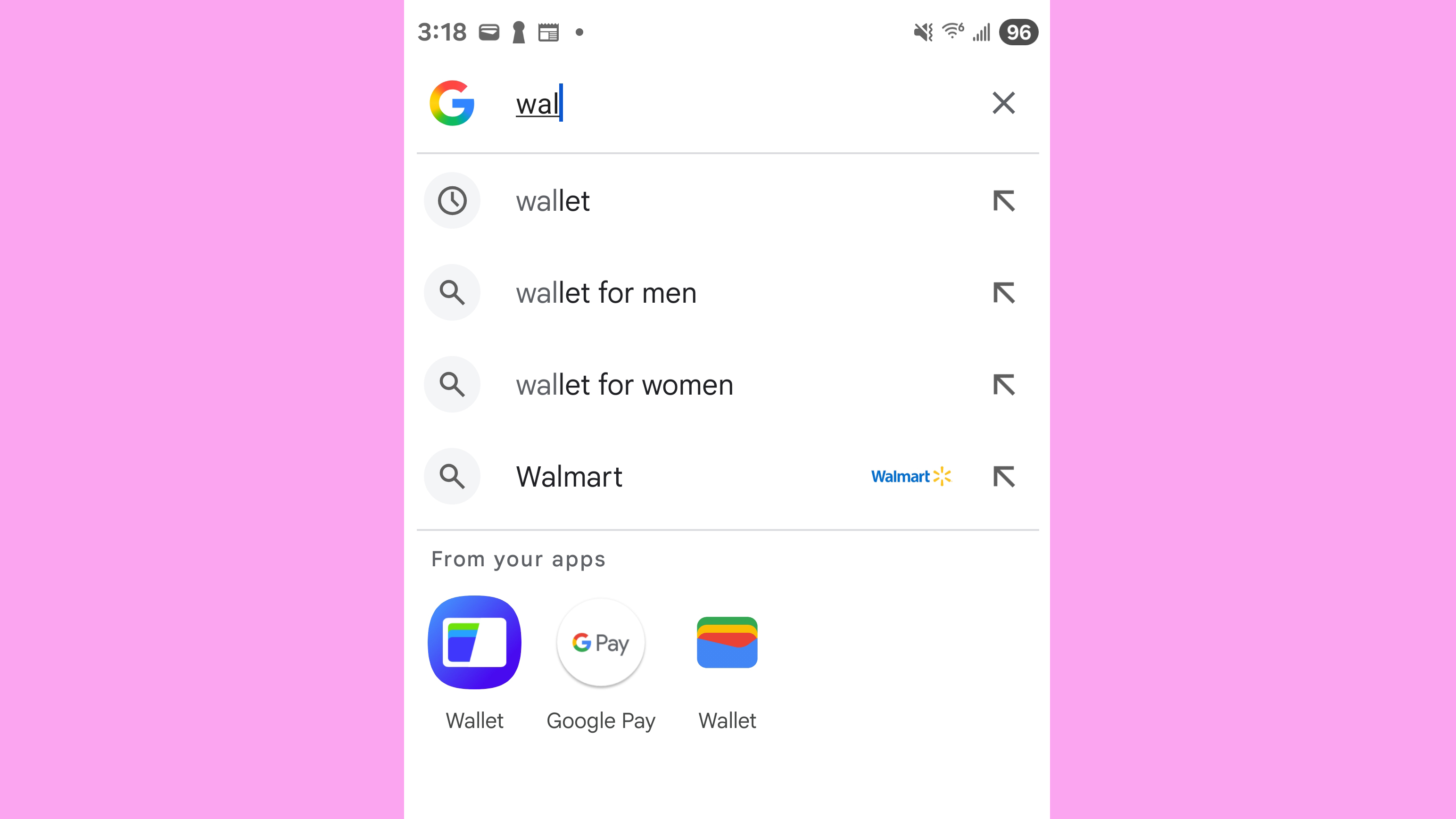 Samsung Wallet and Google Wallet