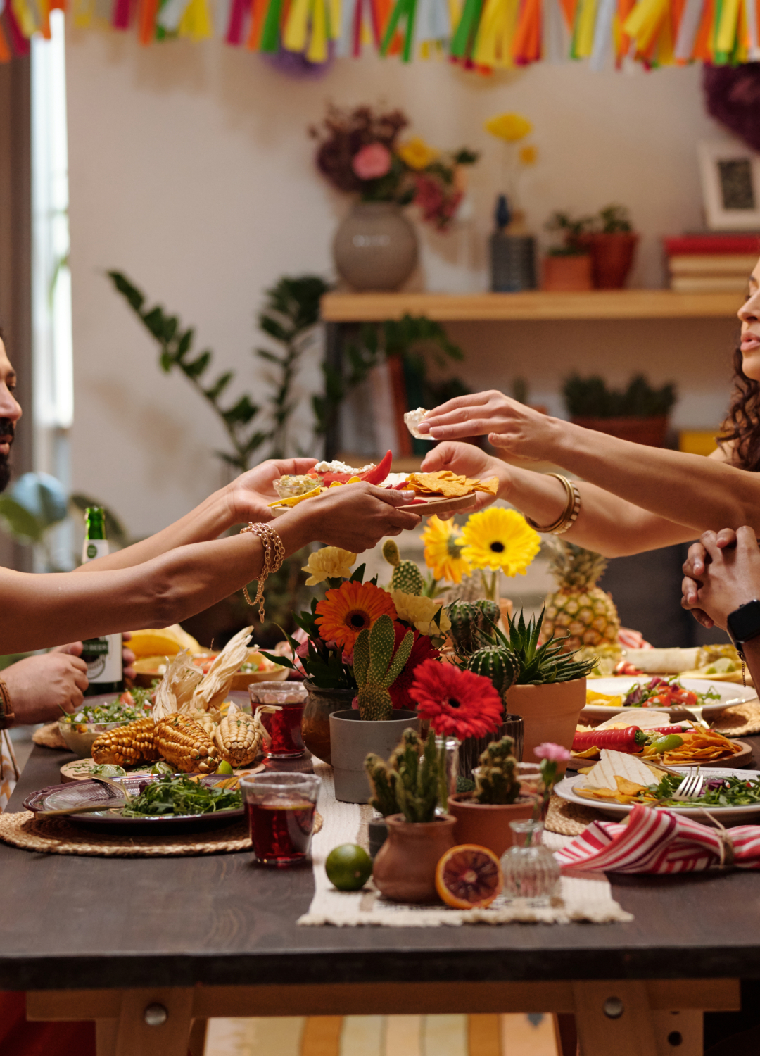 Dinner party with a theme
