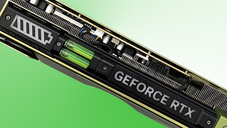 This GeForce RTX 4090 has a built-in spirit level 