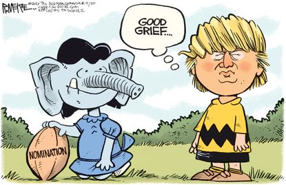 Political Cartoon U.S. Trump GOP