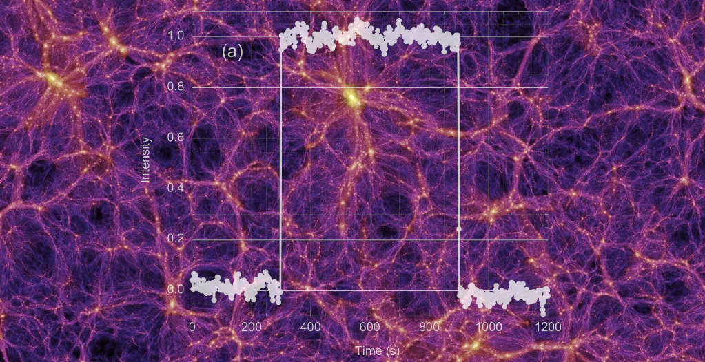 Dark matter distribution chart