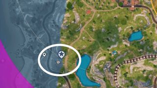 A Weapon Case marked on the Fortnite Chapter 5 Season 1 map