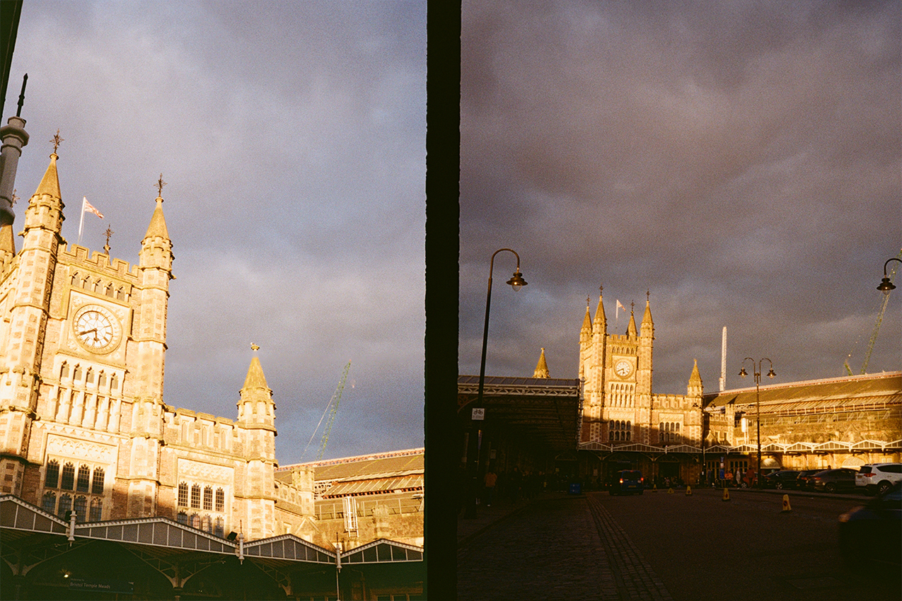 Two photos taken on a Pentax 17 half-frame film camera