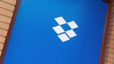 Dropbox logo pictured on billboard at the 2020 Sundance Film Festival.