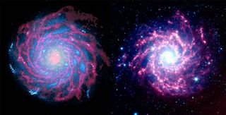 simulation of a spiral galaxy like the milky way