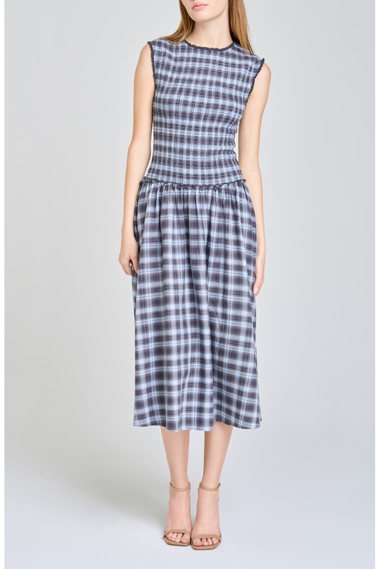 Adeline Smocked Cotton Midi Dress