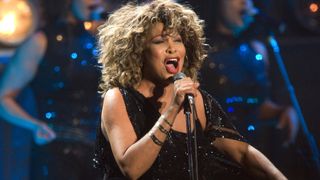 Tina Turner performs on stage at the Gelredome on March 21st, 2009