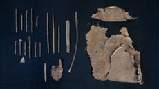 a selection of ancient tools and weapons