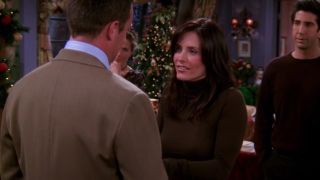 Courteney Cox and Matthew Perry as Monica and Chandler in Friends