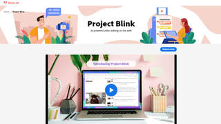 Adobe Labs' Project Blink video editor in action