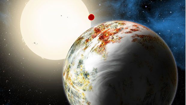 Artist’s impression of Kepler-10c.