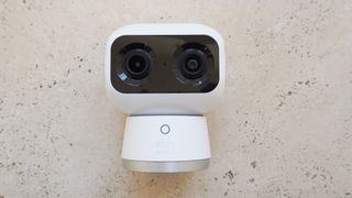 Eufy Indoor Cam S350 on a marble surface
