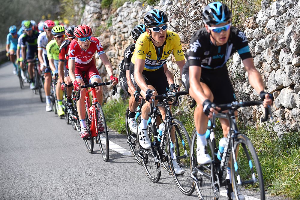 Geraint Thomas fights to retain his overall lead at Paris-Nice.