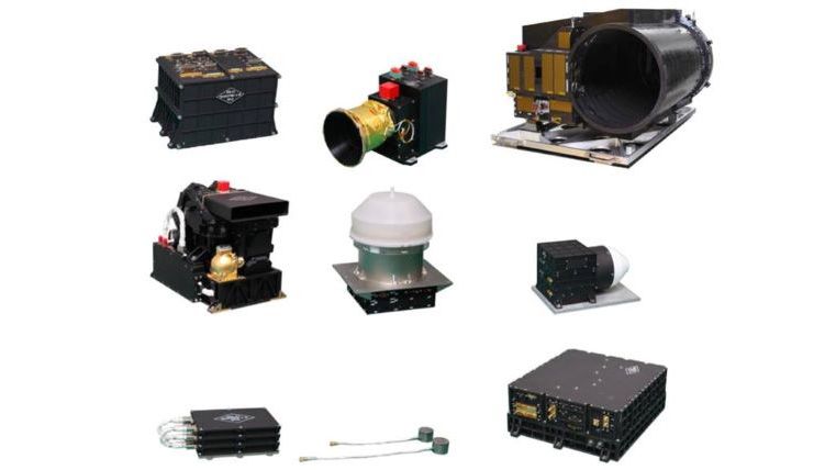 Pictures of the orbiter scientific payloads (from left to right, first row: payload-controller on the orbiter, Moderate-Resolution Imaging Camera, High-Resolution Imaging Camera; second row: Mars Mineralogical Spectrometer, Mars Ion and Neutral Particle Analyzer, Mars Energetic Particles Analyzer; third row: Electronic equipment and probes of Mars Orbiter Magnetometer, Master processor of Mars Orbiter Scientific Investigation Radar).