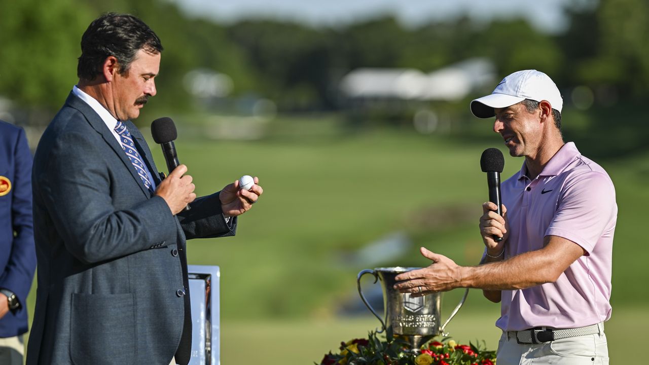 Johnson Wagner and Rory McIlroy