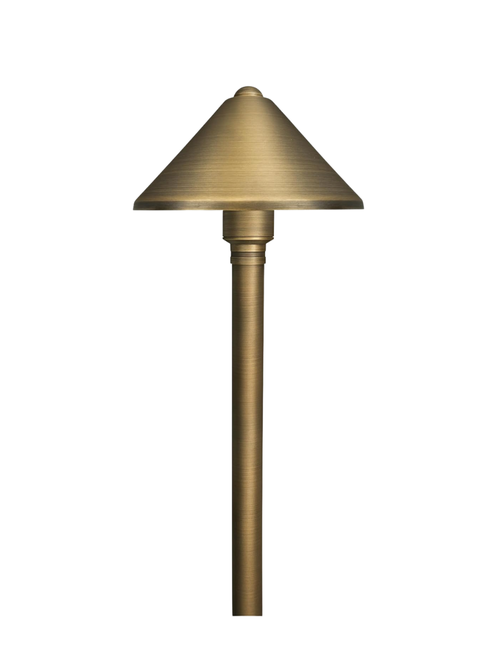 Solid Brass LED Path Lights, Set of 2
