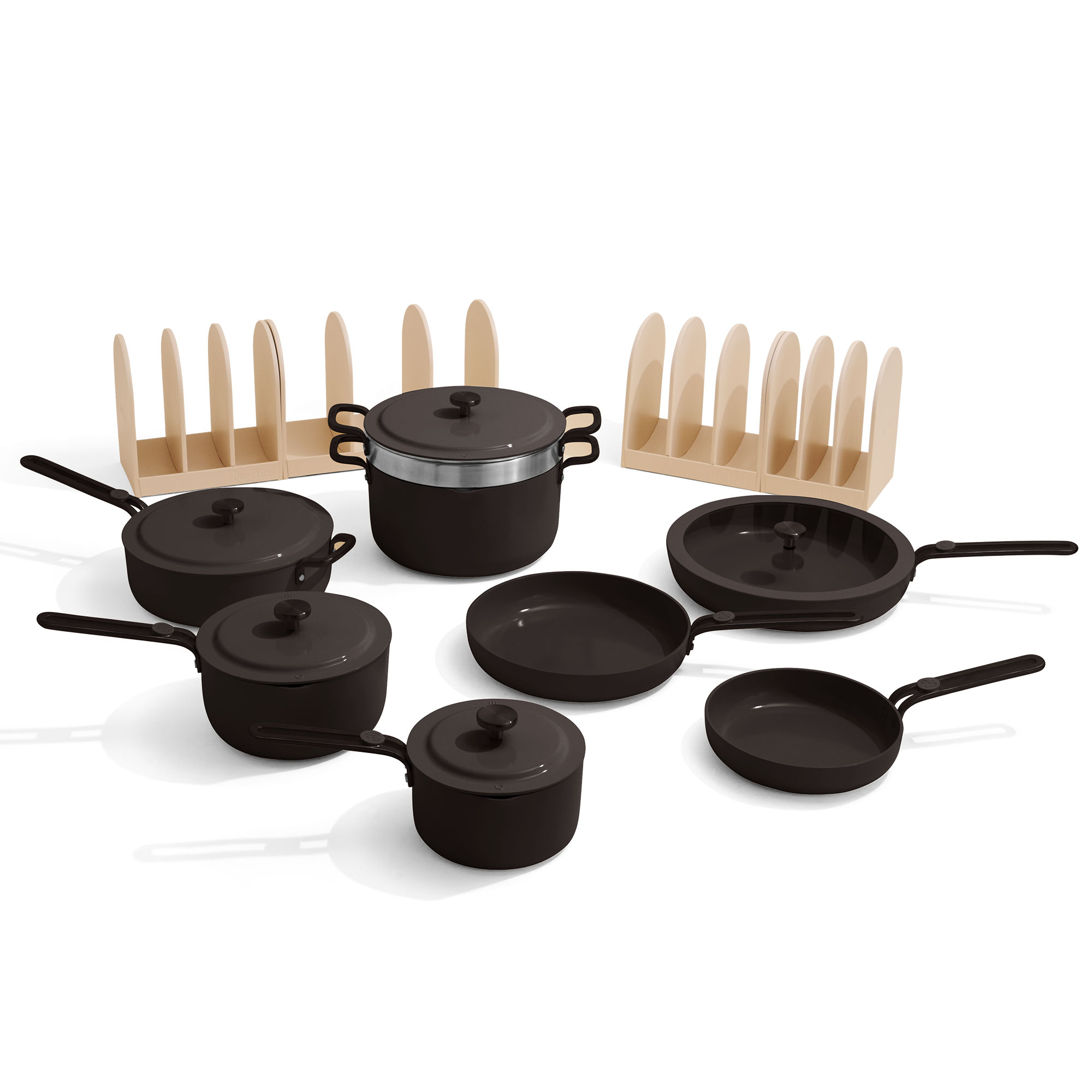 Essentials Complete Cookware set in Char