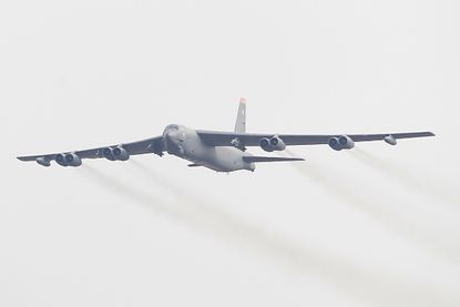 U.S. B-52 bomber flies over South Korea