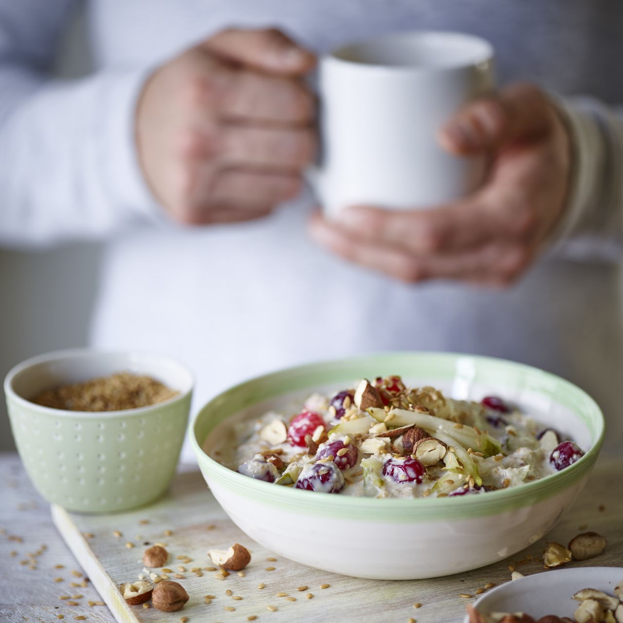 Body coach Joe Wicks Lean in 15 recipe Pear and cranberry overnight oats 