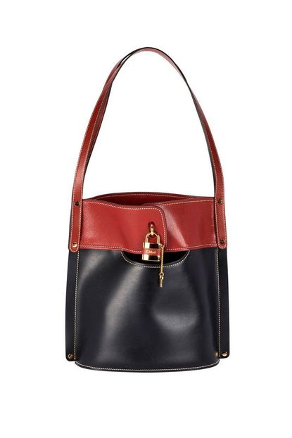 Chloé Aby Two-Tone Bucket Bag