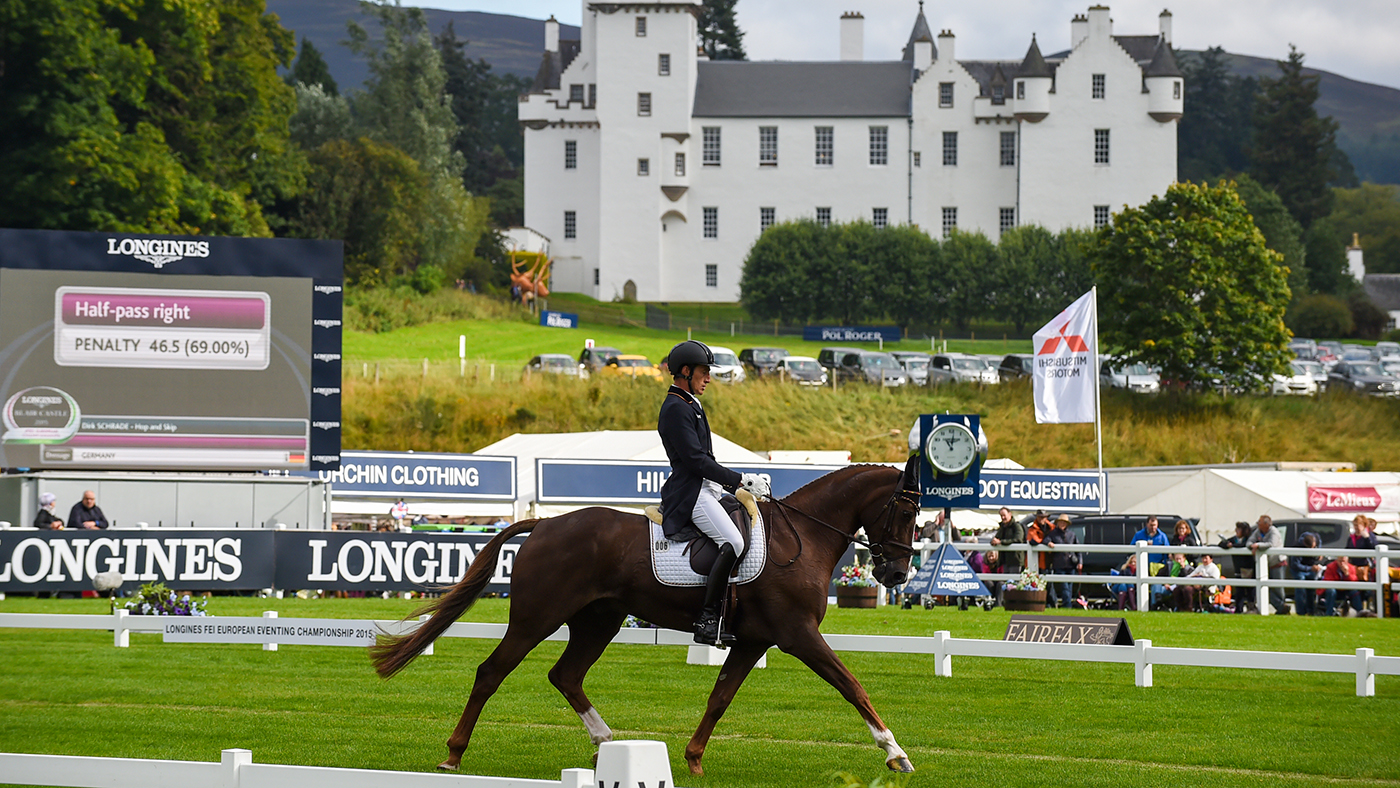 Dirk Schrade and Hop and Skip pictured at Blair Castle in 2015.