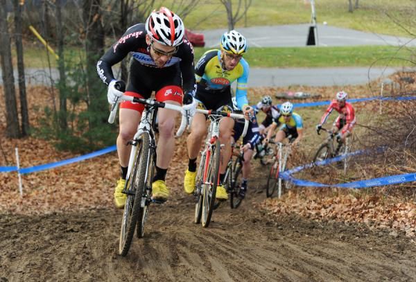 Lindine leads up the climb