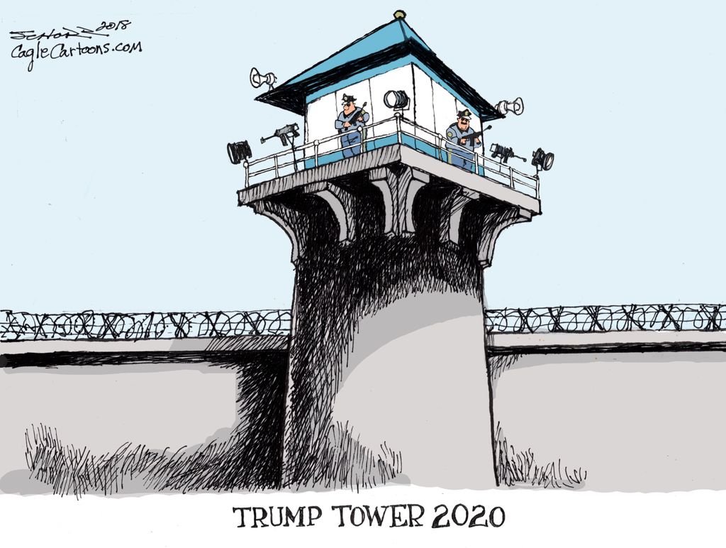 Political cartoon U.S. Trump Tower 2020 corruption | The Week