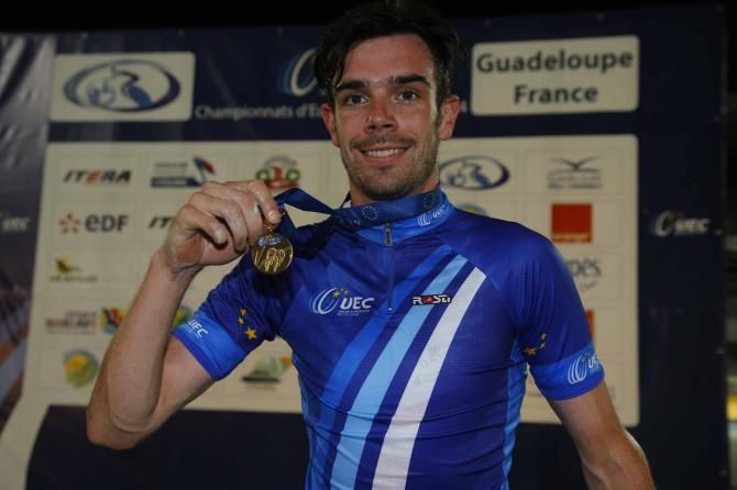 Andrew Tennant (Great Britain) with European pursuit gold.