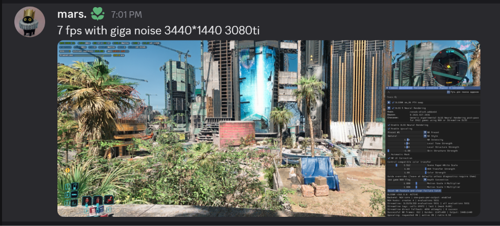 DLSS 5 discussions from the RenoDX Discord server