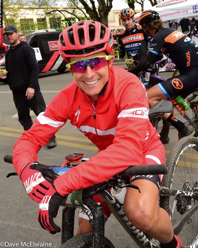 Howard Grotts (Specialized) was pleased with his victory and $5000 check